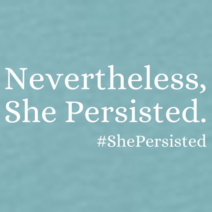 That Says Nevertheless She Persisted Sueded Cloud Jersey T-Shirt