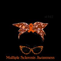 Thou Shalt Not Get On My Nerves Multiple Sclerosis Awareness Messy Bun MS Stripe Pom Pom Beanie