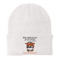 Thou Shalt Not Get On My Nerves Multiple Sclerosis Awareness Messy Bun MS Beanie
