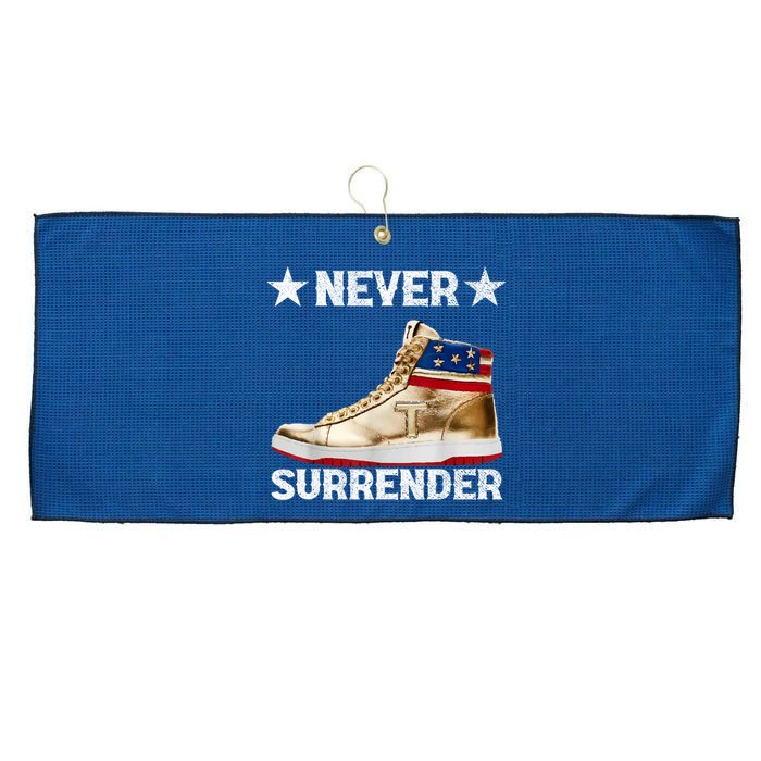 Trump Sneakers Never Surrender Pro Trump Large Microfiber Waffle Golf Towel