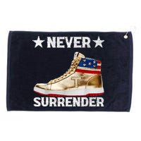 Trump Sneakers Never Surrender Pro Trump Grommeted Golf Towel