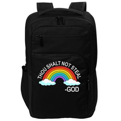 Thou Shalt Not Steal God Rainbow A Promise Of God Impact Tech Backpack