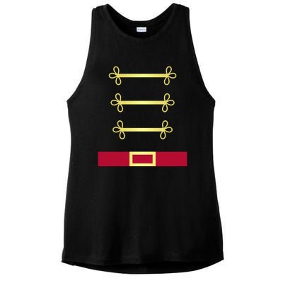 Toy Soldier Nutcracker Uniform Costume Ladies PosiCharge Tri-Blend Wicking Tank