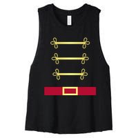 Toy Soldier Nutcracker Uniform Costume Women's Racerback Cropped Tank