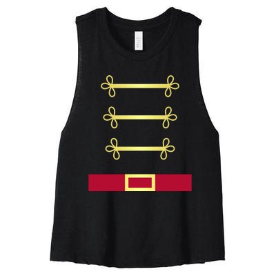 Toy Soldier Nutcracker Uniform Costume Women's Racerback Cropped Tank