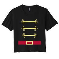 Toy Soldier Nutcracker Uniform Costume Women's Crop Top Tee