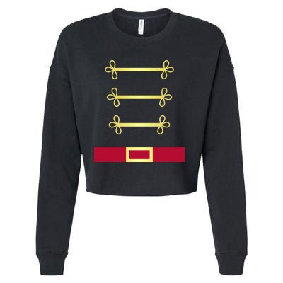 Toy Soldier Nutcracker Uniform Costume Cropped Pullover Crew