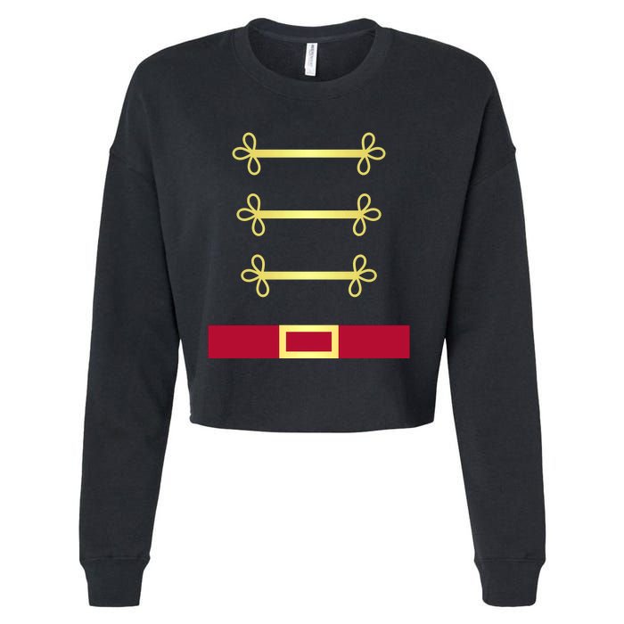 Toy Soldier Nutcracker Uniform Costume Cropped Pullover Crew