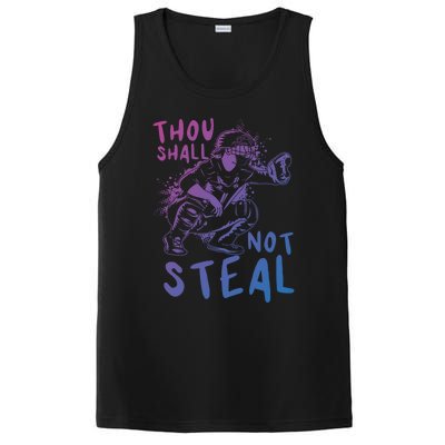 Thou Shall Not Steal Softball Catcher Gift PosiCharge Competitor Tank