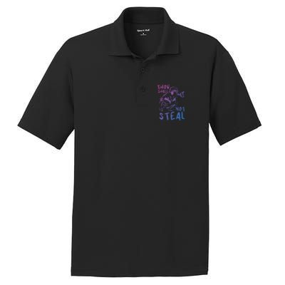 Thou Shall Not Steal Softball Catcher Gift PosiCharge RacerMesh Polo