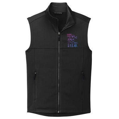 Thou Shall Not Steal Softball Catcher Gift Collective Smooth Fleece Vest