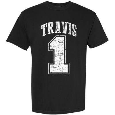 Travis Supporter Number 1 Vintage Travis Garment-Dyed Heavyweight T-Shirt