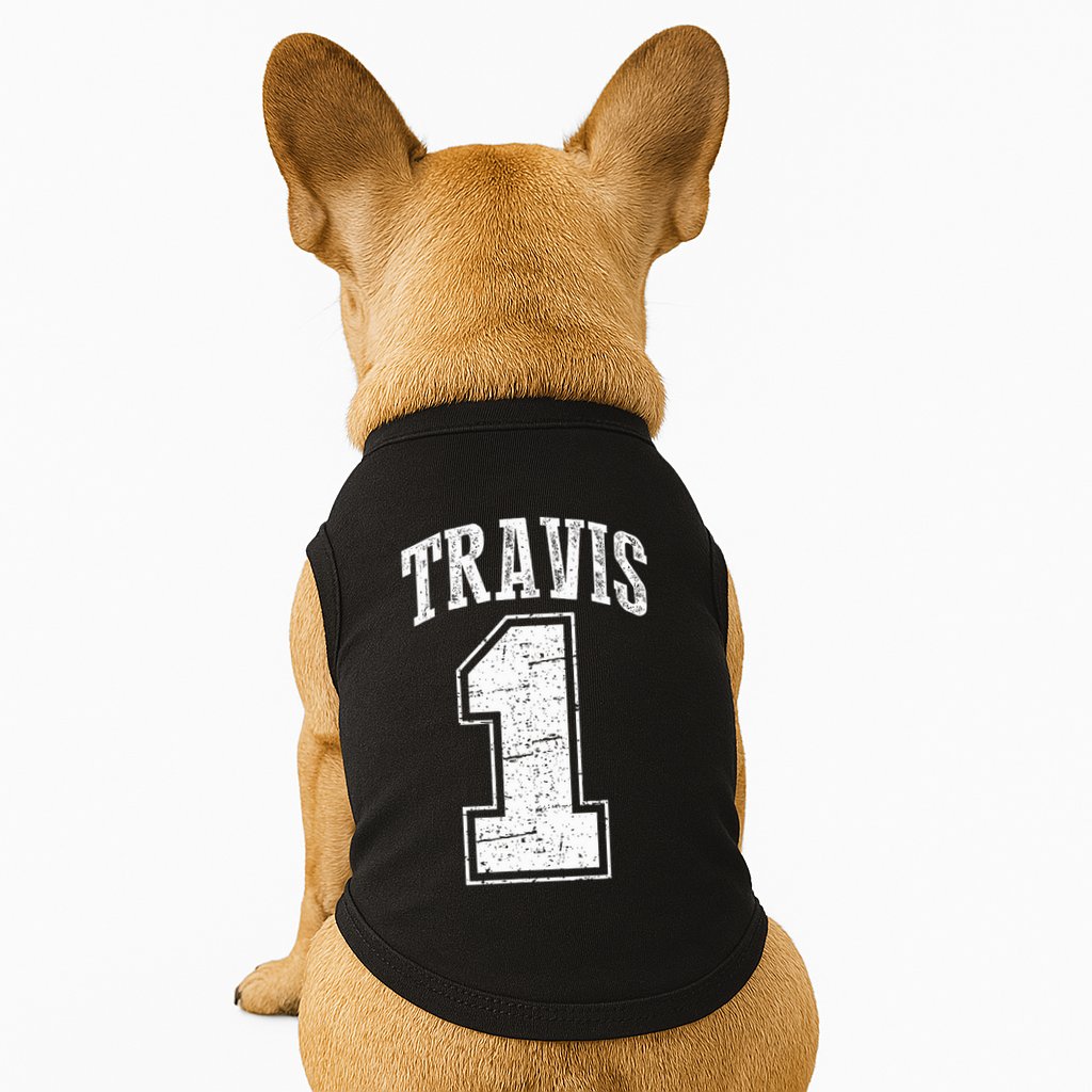 Travis Supporter Number 1 Vintage Travis Doggie Tank