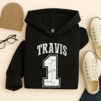 Travis Supporter Number 1 Vintage Travis Hoodie