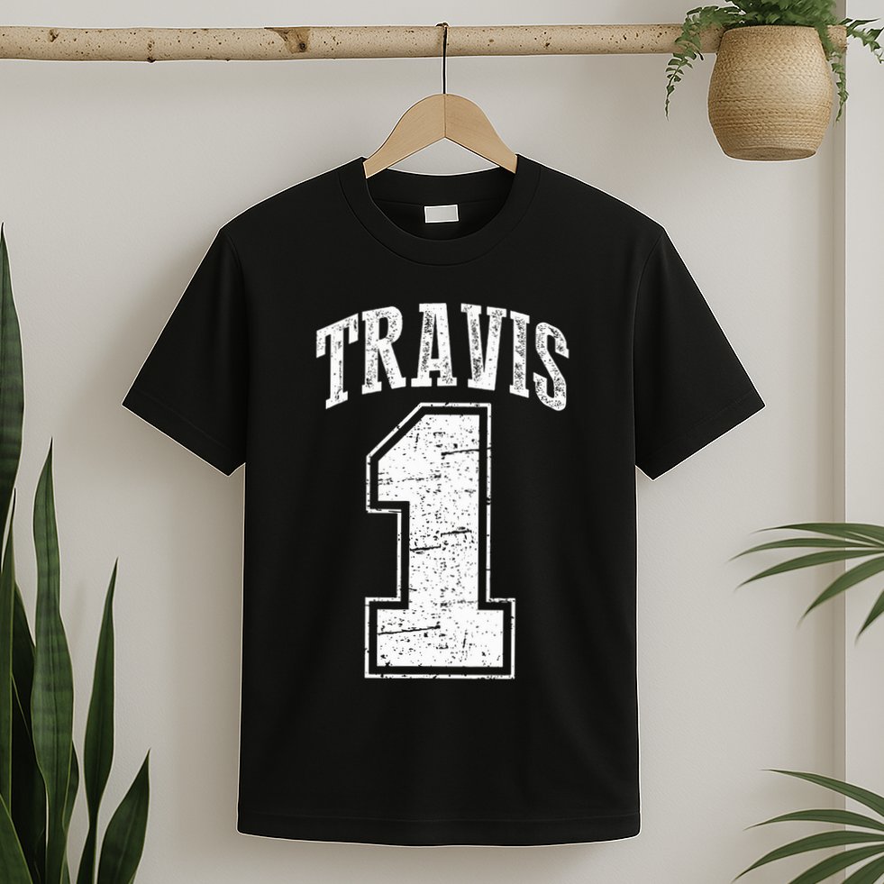 Travis Supporter Number 1 Vintage Travis T-Shirt
