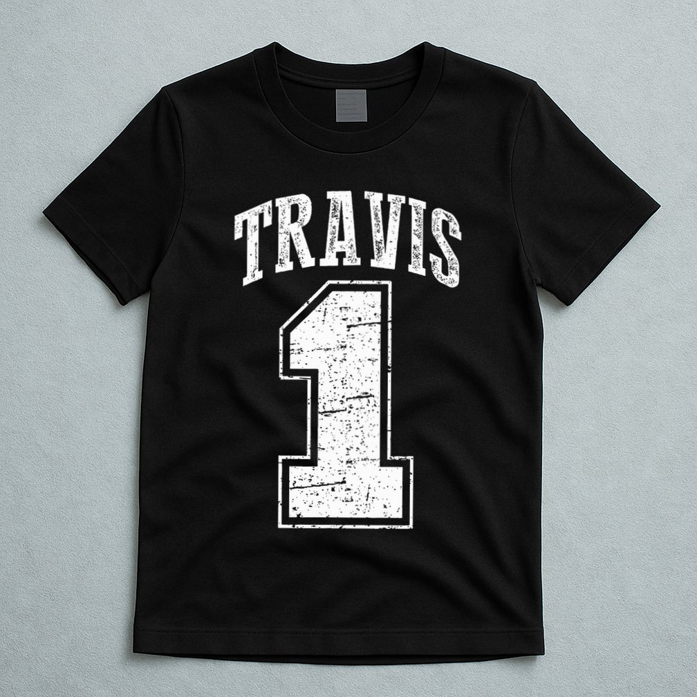 Travis Supporter Number 1 Vintage Travis T-Shirt