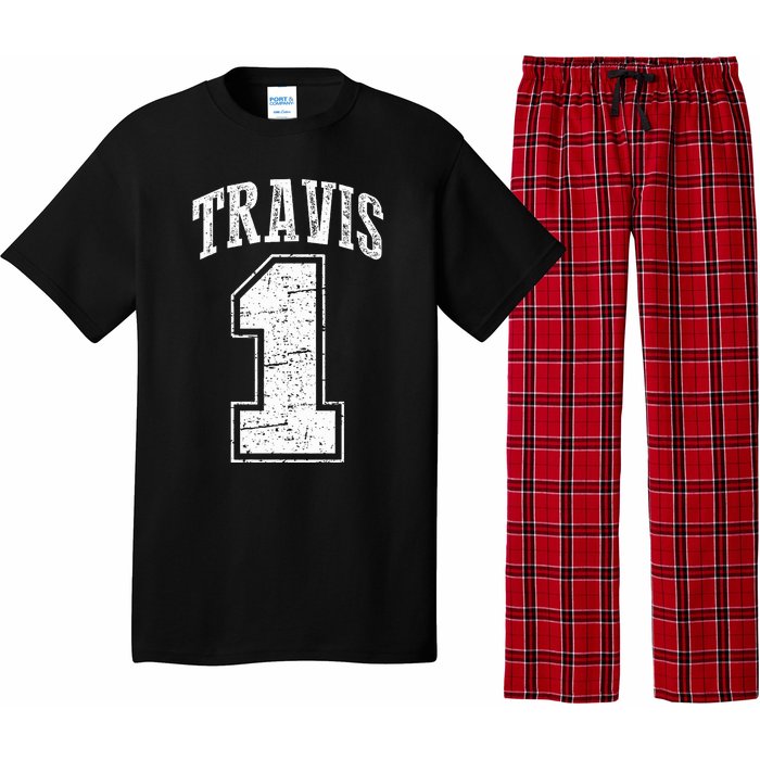 Travis Supporter Number 1 Vintage Travis Pajama Set