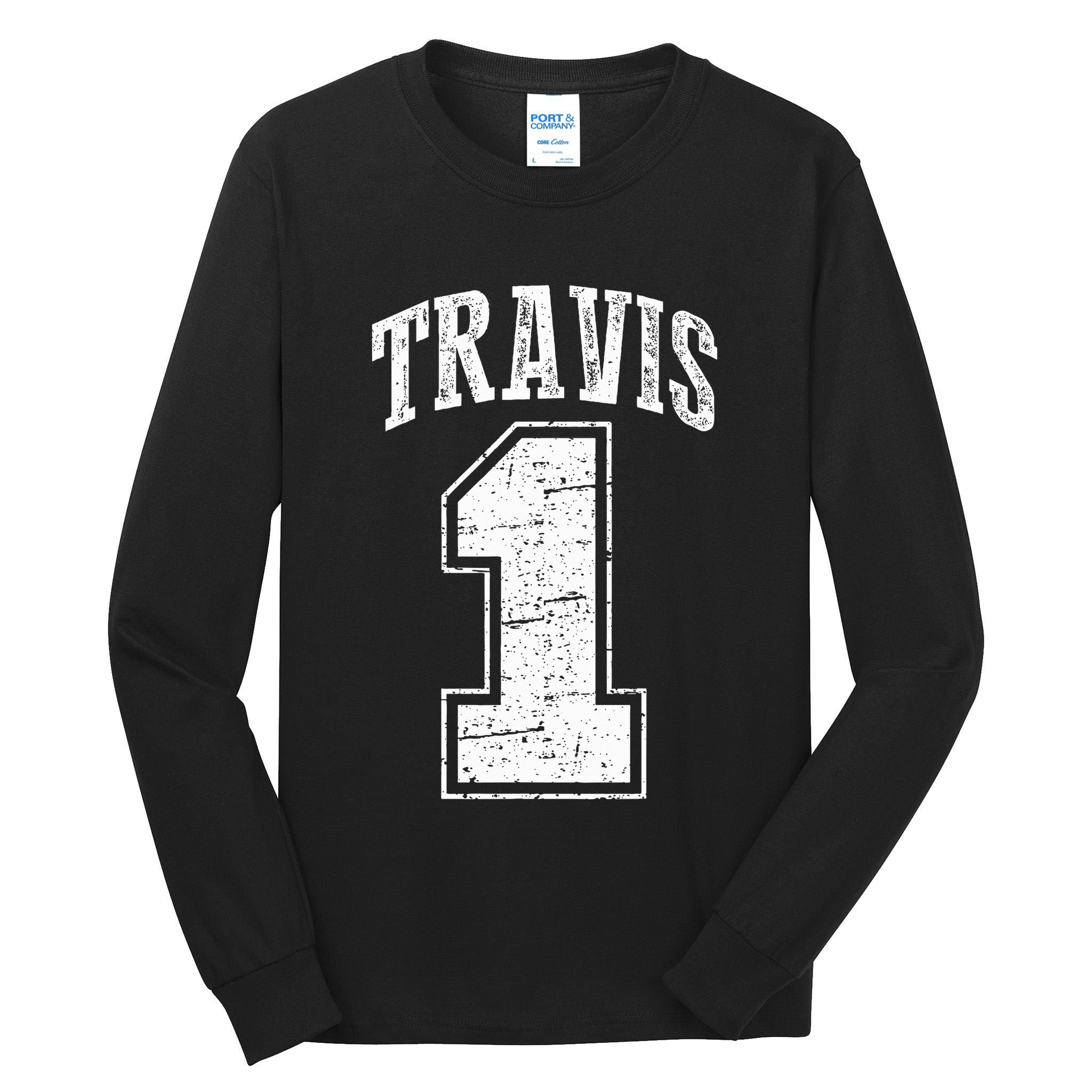 Travis Supporter Number 1 Vintage Travis Tall Long Sleeve T-Shirt