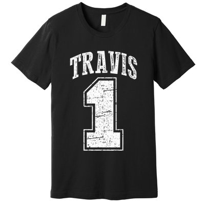 Travis Supporter Number 1 Vintage Travis Premium T-Shirt