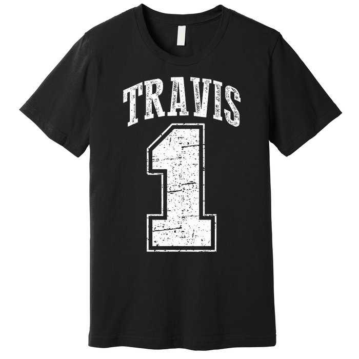 Travis Supporter Number 1 Vintage Travis Premium T-Shirt