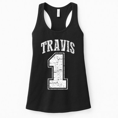 Travis Supporter Number 1 Vintage Travis Womens Tank Top