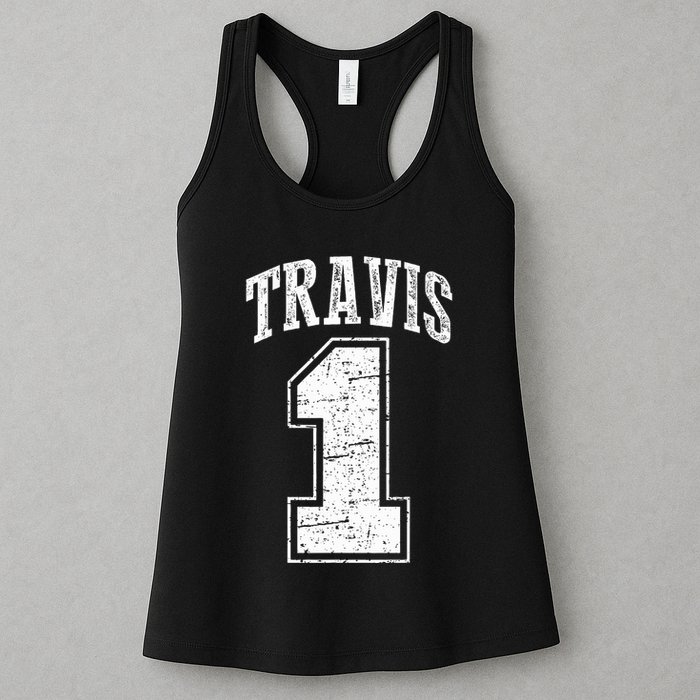 Travis Supporter Number 1 Vintage Travis Womens Tank Top