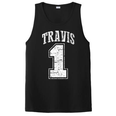 Travis Supporter Number 1 Vintage Travis PosiCharge Competitor Tank