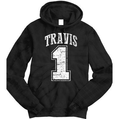 Travis Supporter Number 1 Vintage Travis Tie Dye Hoodie