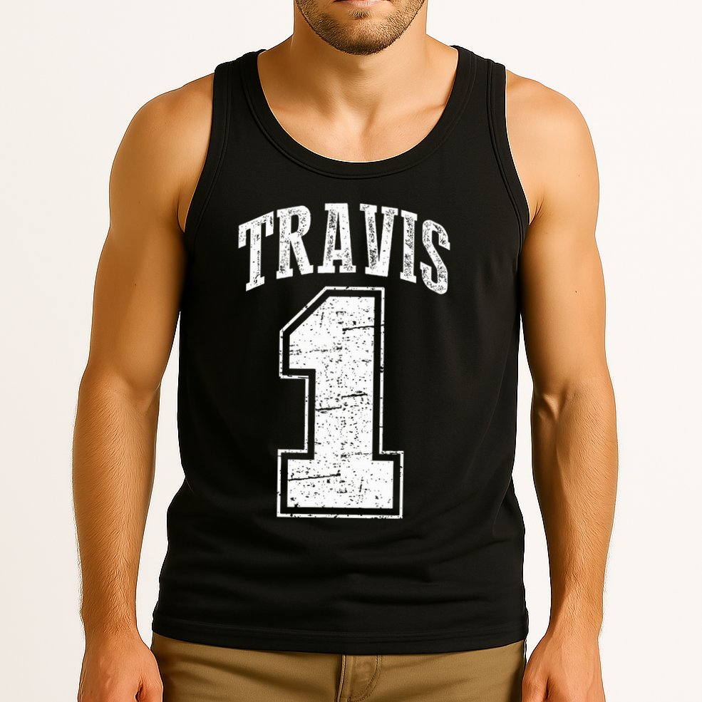 Travis Supporter Number 1 Vintage Travis Tank Top