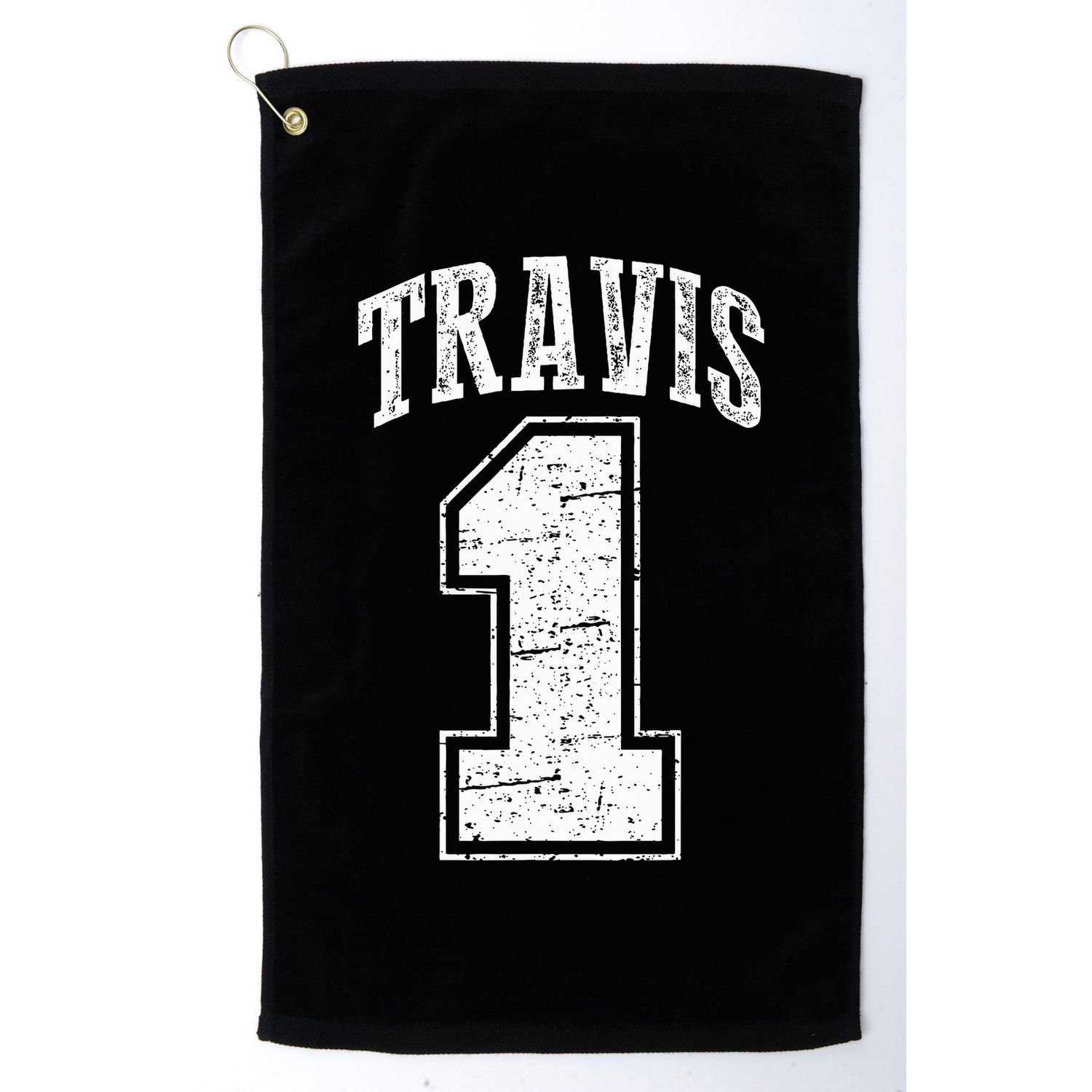 Travis Supporter Number 1 Vintage Travis Golf Towel