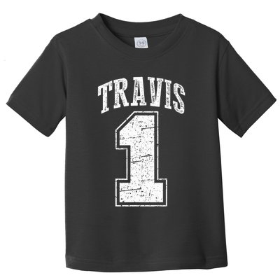 Travis Supporter Number 1 Vintage Travis Toddler T-Shirt