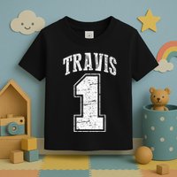 Travis Supporter Number 1 Vintage Travis Toddler T-Shirt