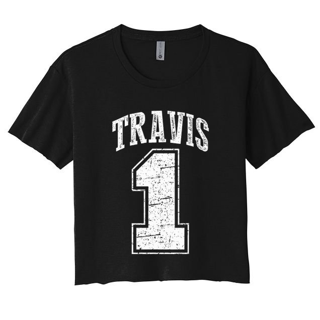 Travis Supporter Number 1 Vintage Travis Crop Top