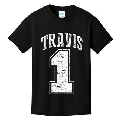Travis Supporter Number 1 Vintage Travis Kids T-Shirt