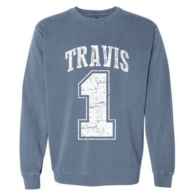 Travis Supporter Number 1 Vintage Travis Garment-Dyed Sweatshirt