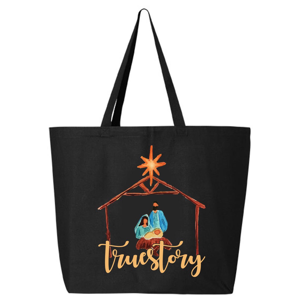 True Story Nativity Mary And Jesus 25L Jumbo Tote