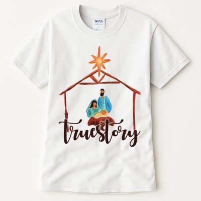 True Story Nativity Mary And Jesus Tall T-Shirt
