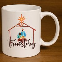 True Story Nativity Mary And Jesus 11oz C Handle Ceramic Mug