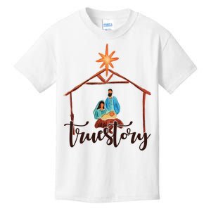 True Story Nativity Mary And Jesus Kids T-Shirt