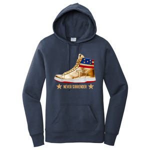 Trump Sneakers Never Surrender Pro Trump Women's Pullover Hoodie