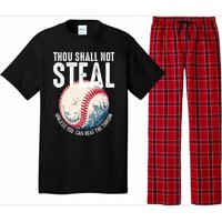 Thou Shall Not Steal Baseball Pajama Set