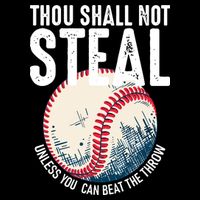 Thou Shall Not Steal Baseball 16 in Basic Backpack