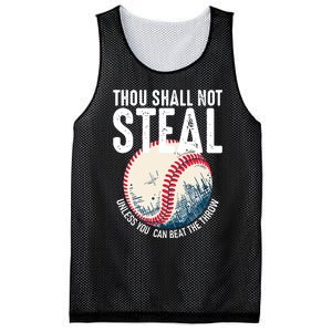 Thou Shall Not Steal Baseball Mesh Reversible Basketball Jersey Tank