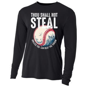 Thou Shall Not Steal Baseball Cooling Performance Long Sleeve Crew