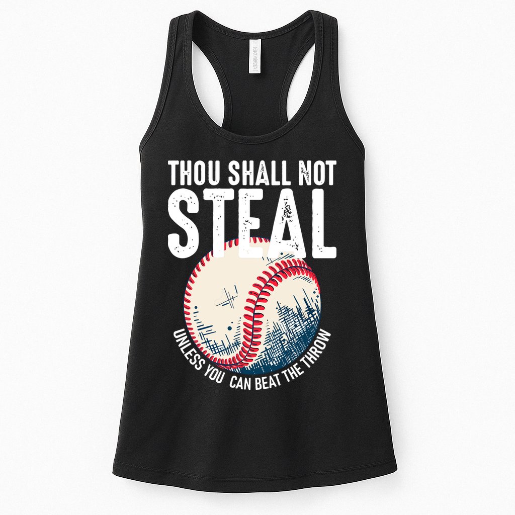 Thou Shall Not Steal Baseball Womens Tank Top