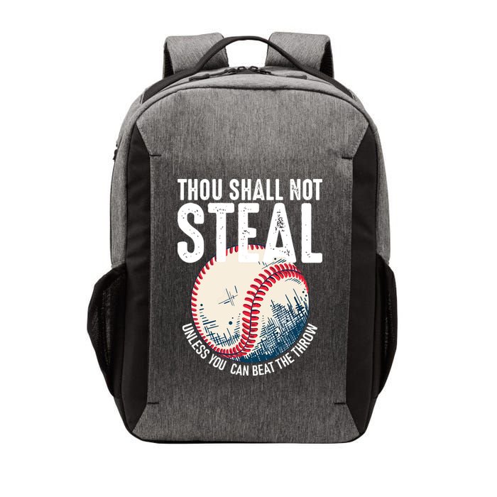 Thou Shall Not Steal Baseball Vector Backpack