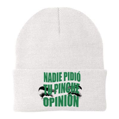 Toxic Soul Nadie Pidio Tu Opinion Knit Cap Winter Beanie