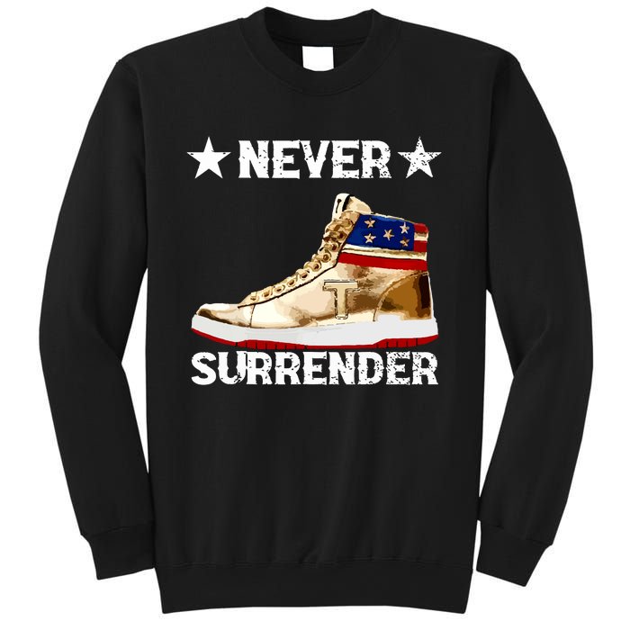 Trump Sneakers Never Surrender Pro Trump Sweatshirt