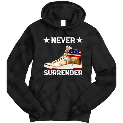 Trump Sneakers Never Surrender Pro Trump Tie Dye Hoodie