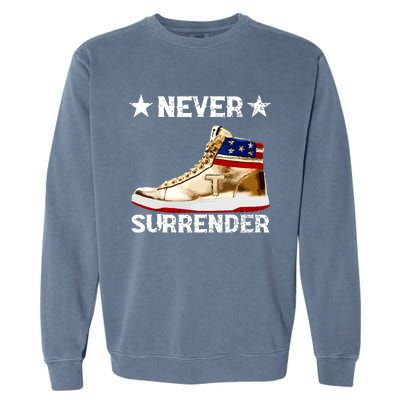 Trump Sneakers Never Surrender Pro Trump Garment-Dyed Sweatshirt